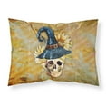 thumbnail image 1 of Day of the Dead Witch Skull Fabric Standard Pillowcase, 1 of 1
