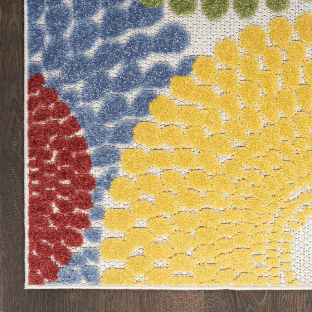 Nourison Aloha Indoor/Outdoor Multicolor 6' x 9' Area Rug, (6x9)