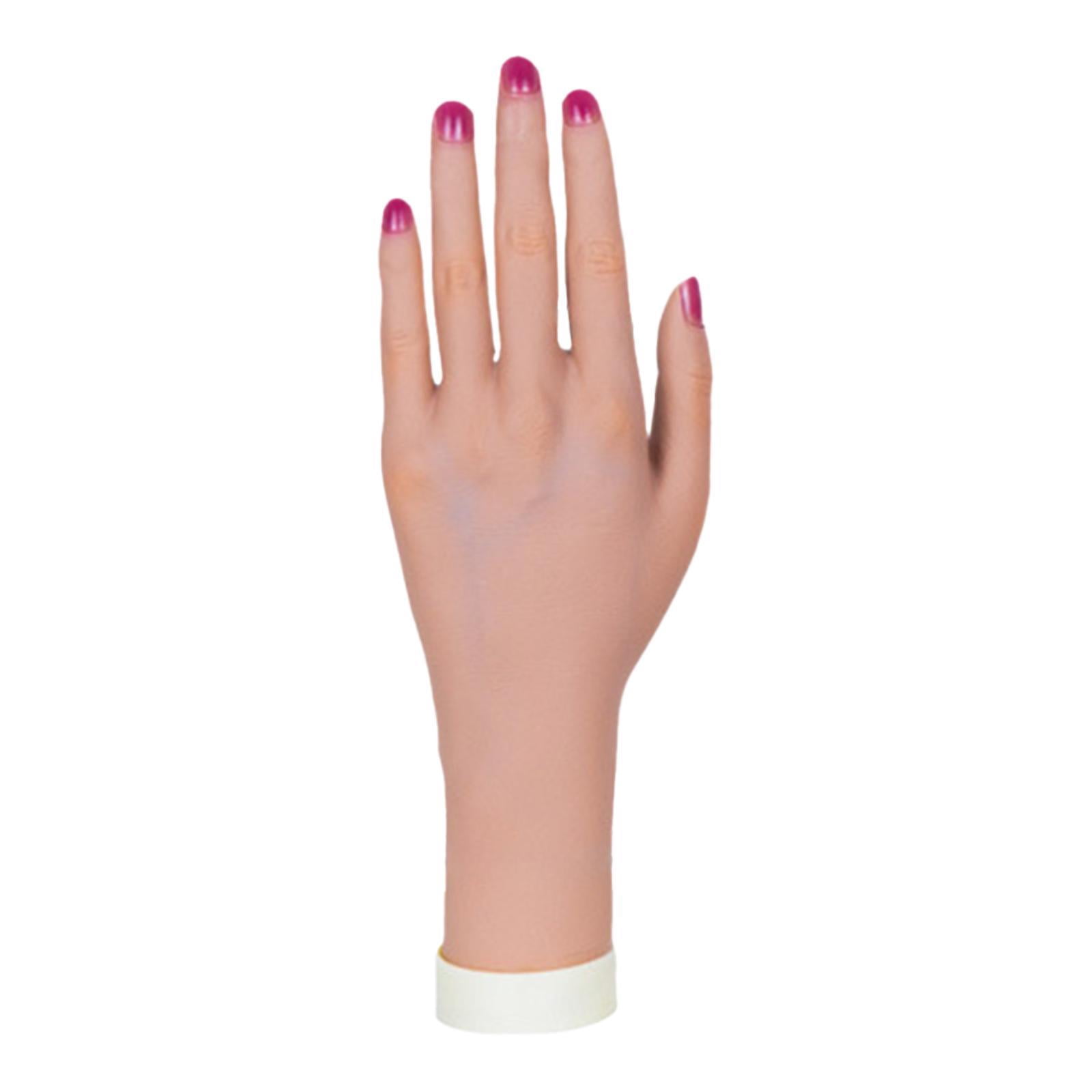 Bothyi Practice Mannequin Hand for Rings Photo Props Acrylic Nails Practice Training skin left hand
