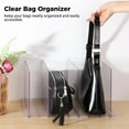 thumbnail image 3 of Purse Organizer, Transparent Closet Shelf Divider, Detachable Handbag Storage Organizer, Clear Purse Display Stand, Shelf Storage Solution for Bags Wallets Books Cosmetics, 3 of 8