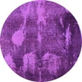 thumbnail image 1 of Ahgly Company Indoor Round Abstract Pink Modern Area Rugs, 6' Round, 1 of 4