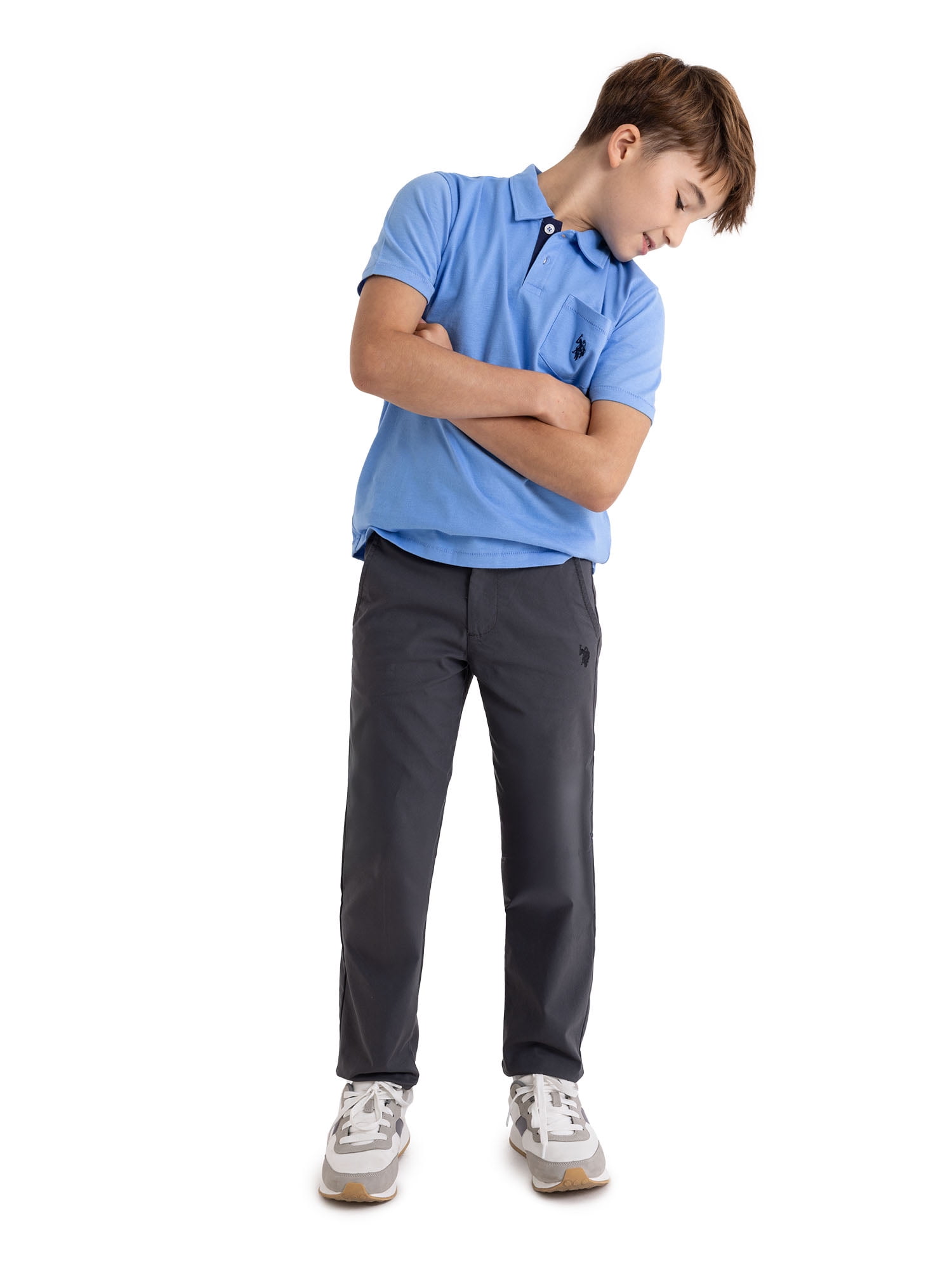 U.S. Polo Assn. Boys Play-Formance Pant with Stretch, Sizes 4-18