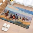 thumbnail image 3 of Western Cowboy Horse Front Door Rugs 2x3 ft Vintage Grassland Scenery Ethnic Small Rug for Entryway Non Slip Washable Bathroom Door Mat Absorbent Floor Mat for Indoor Entrance, 3 of 9