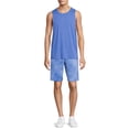 thumbnail image 2 of Athletic Works Men's and Big Men's Active Tri Blend Tank Top, up to Size 5XL, 2 of 5