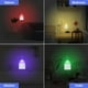 thumbnail image 2 of Lámpara 2pcs Atmósfera Luces de noche de noche RGB regulable para dormitorio (enchufe de EE. UU.) Ehuebsd Para estrenar, 2 of 7