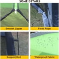 thumbnail image 2 of TFixol Outdoor Pavilion Mosquito Net Tent with Canopy, 305x305x213cm, Durable 190T Polyester, Portable Design for Camping, Beach & Backyard Use, 2 of 7
