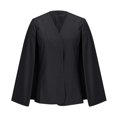thumbnail image 5 of Womens Elegant Cape Blazer Casual Solid Color Split Sleeve Open Front Blazer Coat Simple Fashion Workwear, 5 of 6