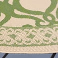 thumbnail image 5 of SAFAVIEH Courtyard Colton Geometric Indoor/Outdoor Area Rug, Natural/Olive, 6'7" x 6'7" Round, 5 of 9