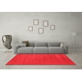 thumbnail image 3 of Ahgly Company Indoor Round Abstract Red Contemporary Area Rugs, 3' Round, 3 of 4