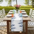 thumbnail image 4 of Table Runners 72 Inches Long Dress Scarves, Blue Eucalyptus Leaves Farmhouse Kitchen/Dining Table Runner, Coffee Tablerunners, Weeping Botanical Watercolor 18x72 Inch, 4 of 9
