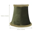 thumbnail image 3 of WRITWAA Retro Table Lamp Shade Square Dark Green Fabric Metal Light Diffusion 1Set, 3 of 8