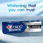 Crest 3D White Advanced Charcoal Whitening Toothpaste, 3.3 oz