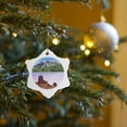 thumbnail image 7 of 3drose, Harney Peak and Harney Peak Fire Tower, Black Hills, Sc, 3 inch Snowflake Porcelain Ornament, 7 of 7