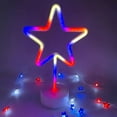 thumbnail image 5 of ​Piwvid Patriotic LED Star Light Sign – Battery/USB-Powered Indoor/Outdoor Décor for July 4th, Weather-Resistant American Flag Nightlight for Porch & Yard, 5 of 5