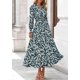 thumbnail image 2 of Vestido PRETTYGARDEN 2025 Floral Maxi de Manga Larga Talle M, 2 of 8