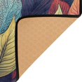 thumbnail image 3 of Yayeee Area Rugs for Living Room 5.2'x4' Non Slip Washable Bedroom Floor Carpet, Blue Vibrant Leaves Pattern, 3 of 5