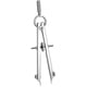 thumbnail image 3 of Uso diario Geometría Compass Conveniente Spring Compass Compastros de cuero portátil Accesorio de trabajo de cuero portátil, 3 of 5