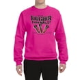 thumbnail image 2 of My Savior is Tougher than Nails Bible Verse | Male Inspirational/Christian Crewneck Graphic Sweatshirt, Fuschia, Small, 2 of 3