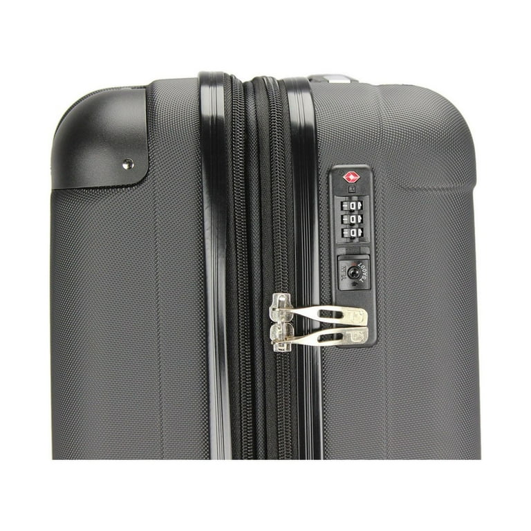 Dejuno Tutin 3-Piece Hardside Spinner Luggage Set With TSA Lock