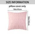 thumbnail image 5 of Unique Bargains 4 Pcs Soft Throw Pillow Covers for Living Room Light Pink/Black, 5 of 6