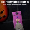 thumbnail image 3 of Loop Pedal for Electric Guitar,Stereo Looper Pedal with 3-Gear Speed Control, 3-Track 11 Mins Looper Recording Capacity, Support, 3 of 8
