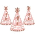thumbnail image 7 of Big Dot of Happiness 1st Birthday Little Miss Onederful - Cone Happy Birthday Party Hats for Kids and Adults - Set of 8 (Standard Size), 7 of 7