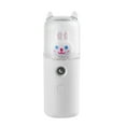 thumbnail image 1 of Facial Sprayer, Facial Mist Sprayer 30ml USB Rechargeable Cute Moisturizing Mini Face Humidifier Mini Handy Mist Sprayer Facial Mister with Colorful Light for Daily Makeup, 1 of 8