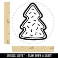 thumbnail image 2 of Christmas Tree Sprinkle Cookie Self-Inking Rubber Stamp Ink Stamper - Black Ink - Medium 1 Inch, 2 of 7