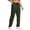 Green, variant on kosheko Men's Straight-Leg Athletic Pants, Elastic-Drawstring Waist with Side-Zip Pockets for Daily Running Red XXL