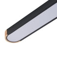thumbnail image 3 of Aiwen 37.4" LED Linear Flush Mount Ceiling Light, Modern Matte Black Ceiling Fixture with PS Lampshade -- Perfect for Living Room, Entryway & Restaurant, 3 of 8
