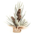 thumbnail image 1 of Ramas de pino de imitación de mesa y conos de pino Decoración festiva Mini árbol de Navidad Plantas en maceta MFZFUKR CPB-SSW212-2, 1 of 5