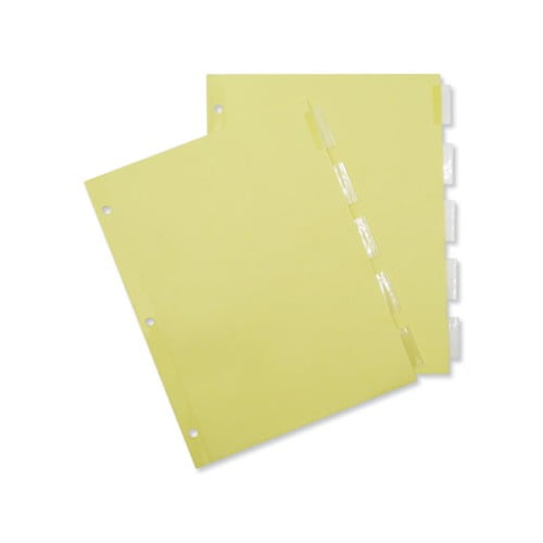 Insertable Tab Index 5-Tab, 11 x 8.5, Buff, 24 Sets