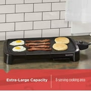 Black+Decker Electric Griddle - Non Stick, Fast and Even Heating, Warming Tray