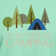 thumbnail image 3 of CafePress - Id Rather Be Camping T Shirt - Men's Classic Graphic Cotton T-Shirt, 3 of 4