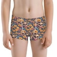 thumbnail image 5 of Yiaed Skull daisy colorful Print Boys' Boxer Briefs Cotton Casual Stretch Comfort Boys Boxers - Kids Boxer Briefs Underwear for Boys (6-18)-Medium, 5 of 5