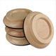 thumbnail image 1 of 4 piezas de ruedas de piano verticales de madera maciza con almohadillas de fieltro antideslizantes y antirruido, protectores para suelos de madera., 1 of 5