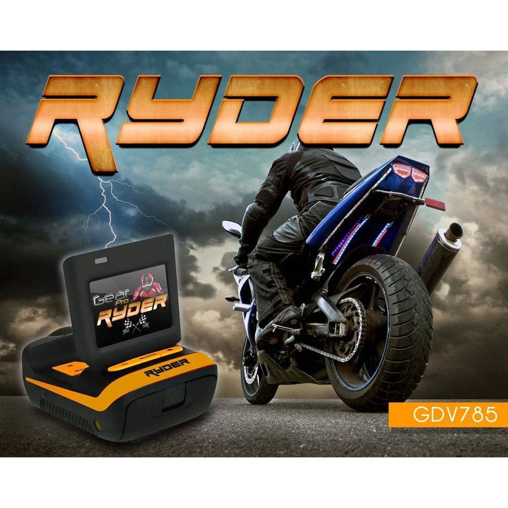 Sound Around GDV785OR HD Video Recording Gear Pro Ryder, 1080p, 16 MP, Action Video Cameras with Waterproof Case, White