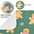 thumbnail image 2 of Dish Drying Mat Microfiber Kitchen Pad Large Counter Absorbent Dish Mats Drainer Rack 16"x18" Gingerbread Christmas Theme Pattern, 2 of 7