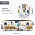 thumbnail image 3 of Disketp Back To School A Estuche de Lápices de Cuero con Cierre, Estuche Compacto para Papelería, Bolígrafos y Accesorios Pequeños, 3 of 7