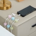thumbnail image 4 of 6PC Cable Organizer Clips - Strong Adhesive, Hidden Phone Charging Holder, for Home/Car/Desk - 2024 New Design, Material, 4 of 6