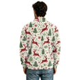 thumbnail image 3 of Christmas Corduroy Sweatshirt for Men , Long Sleeve Quarter Zip Collar Drop Shoulder Fall Winter Loose Fit Soft Comfy Casual Pullover Top Multicolor 3XL, 3 of 5