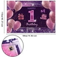 thumbnail image 2 of Decoraciones De Cumpleaños Número 57 Para Niñas, Cartel De Feliz Cumpleaños Imisi, Decoraciones Rosas Para Una Fiesta De Cumpleaños, Telón De Fondo Para Mujeres, 2 of 5