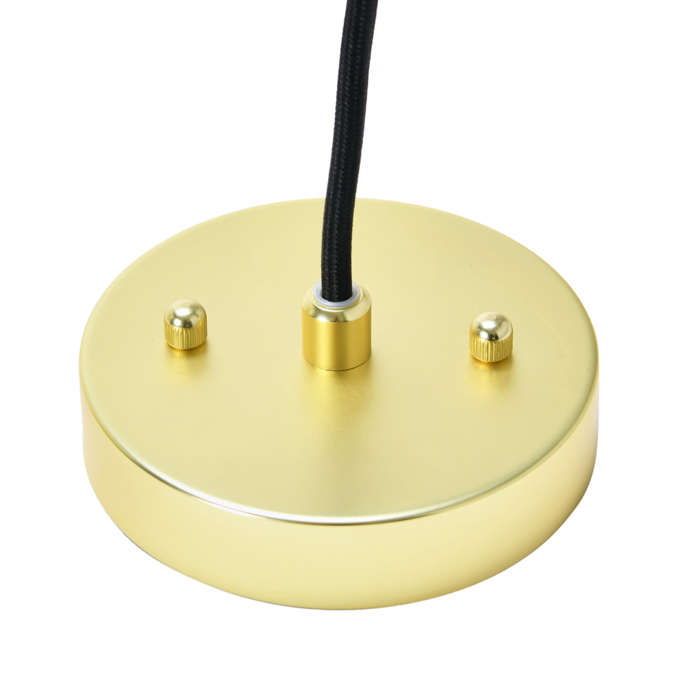 Creative Co-Op Vintage Embossed Glass and Metal Ceiling Light, Clear and Gold