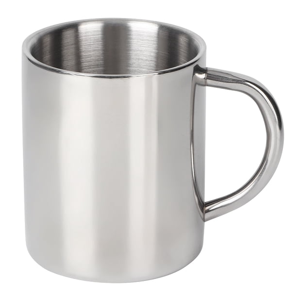 Taza de acero inoxidable de doble pared de 300 ml para beber, taza de viaje para café, té y leche
