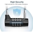 thumbnail image 3 of shackle padlock 4 digit rustproof for gates and sheds, 3 of 5