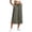 Green, variant on High-Waist Wide Leg Cropped Pants for womens with Side Slits & Patch Pockets - Breathable Linen-Blend Look, Elastic Drawstring Waist for Beach, Yoga & Summer Lounging Navy M