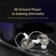 thumbnail image 2 of QKZ Auriculares cableados, línea cableada en el oído, línea Wiredhifi clara Línea de auriculares cableados sonido en el oído con sonido en el oído Hifi Profesional en el oído, 2 of 8