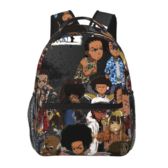 Boondocks Backpack Cute Printed Lightweight Casual Unisex Laptop Computer Bookbag School Hiking Work Business Travel Daypacks Gifts