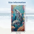 thumbnail image 3 of PHYHOO Two Swimming with Coral and Coral Pool/ Microfiber Sand Free Microfiber Absorbent Quick Dry for Women Men Girls Kids Beach Accessories 30x60in, 3 of 8
