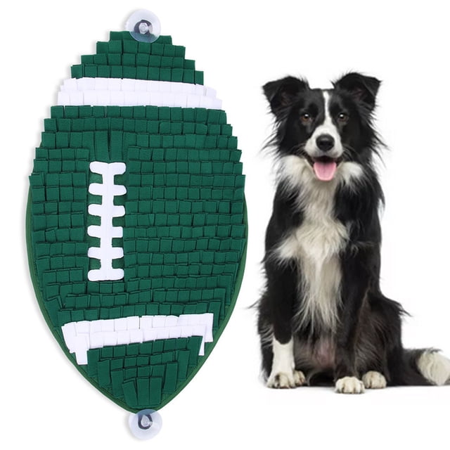Dog Snuffle Mat Rugby Nonslip Puppy Puzzle Toy Interactive Feed Game for Indoor